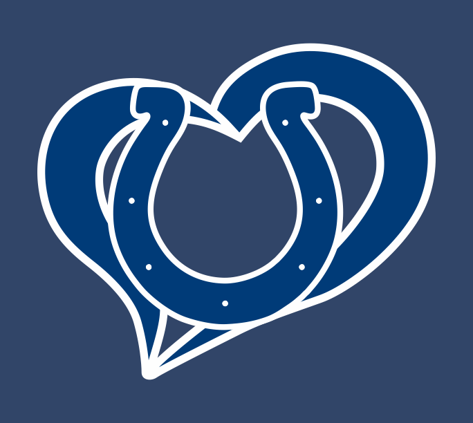 Indianapo lis Colts Heart Logo vinyl decal